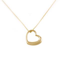 Sieraad Facultatieve hart open goud