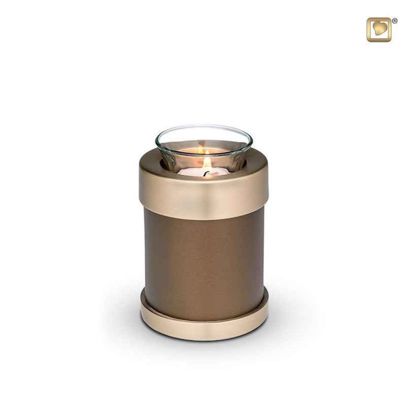 Waxinelichthouder Keepsake brown